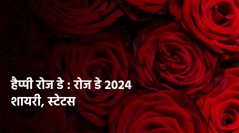 हैप्पी रोज डे : रोज डे 2024 शायरी, स्टेटस