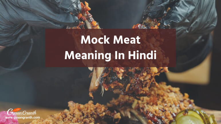 mock meat meaning in hindi